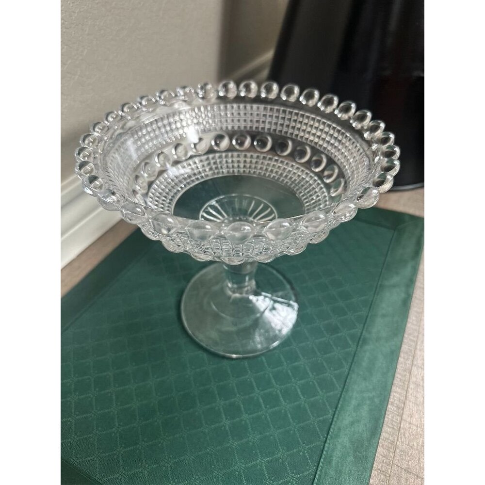 Antique 19th Century Compote Beaver Falls or Ohio Flint Glass